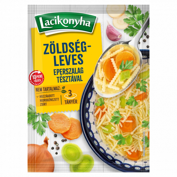 Lacikonyha zöldségleves eperszalag tésztával 52 g
