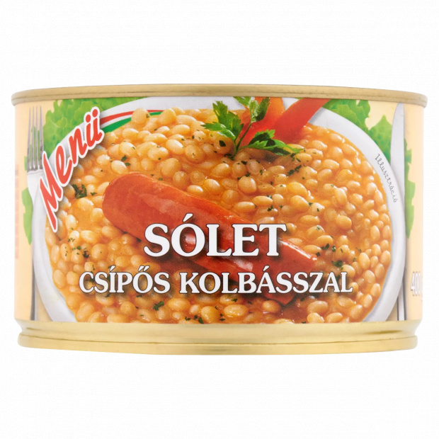 Menü sólet csípős kolbásszal 400 g