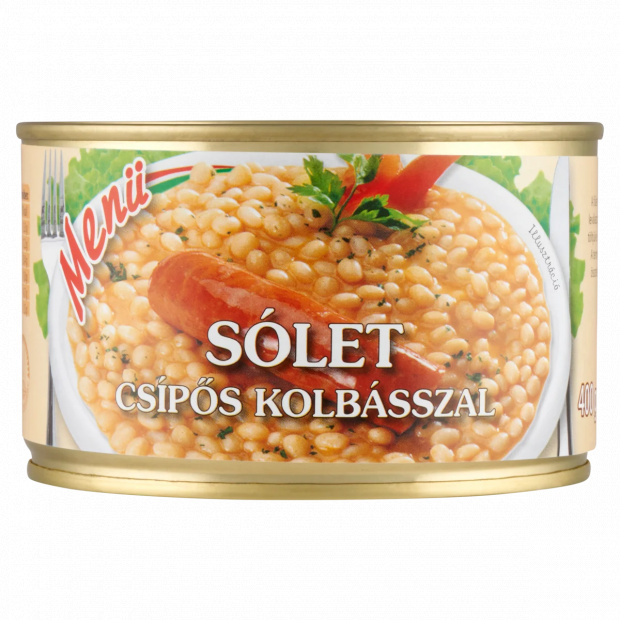 Menü sólet csípős kolbásszal 400 g Menü sólet csípős kolbásszal 400 g