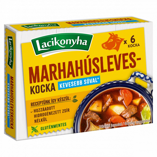 Lacikonyha marhahúsleveskocka 6 x 10 g (60 g)