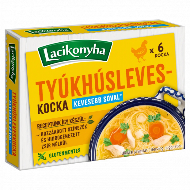 Lacikonyha tyúkhúsleveskocka 6 x 10 g (60 g)