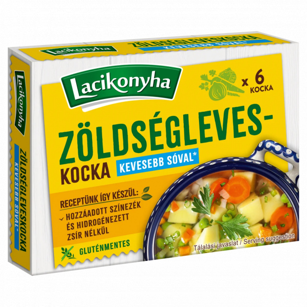 Lacikonyha zöldségleveskocka 6 x 10 g (60 g)