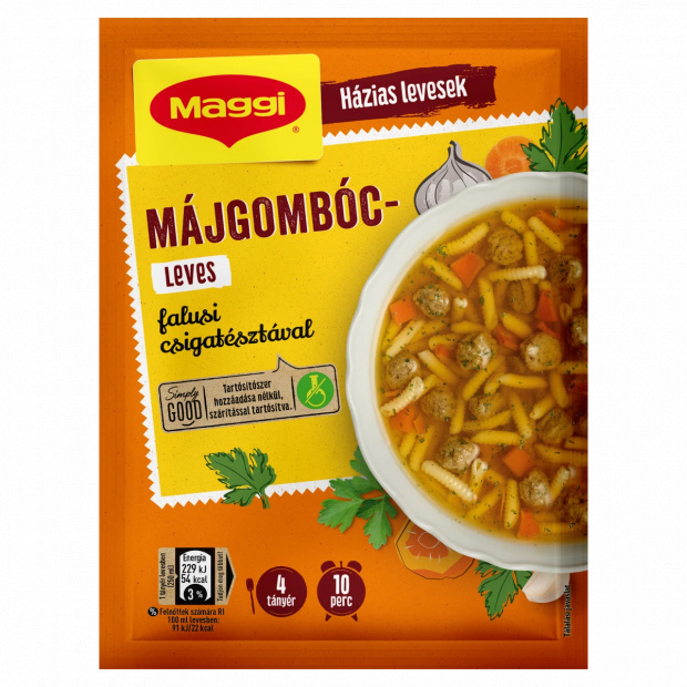 Maggi májgombócleves falusi csigatésztával 60 g Maggi májgombócleves falusi csigatésztával 60 g