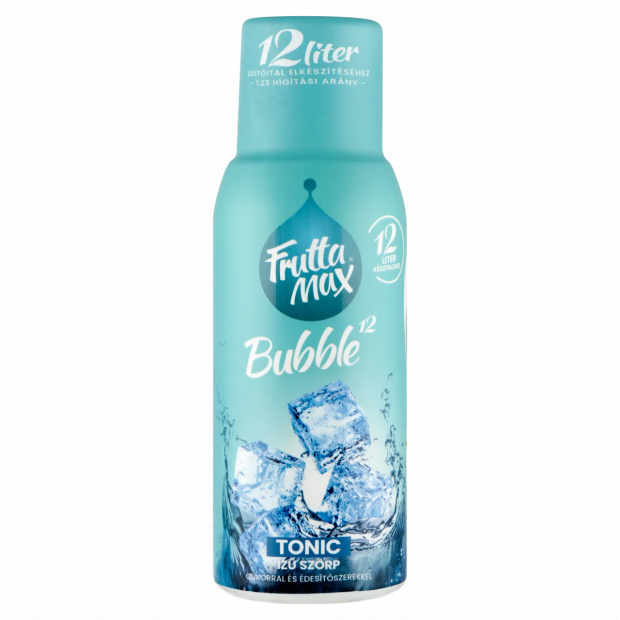 FruttaMax Bubble¹² tonic ízű szörp cukorral és édesítőszerekkel 500 ml
