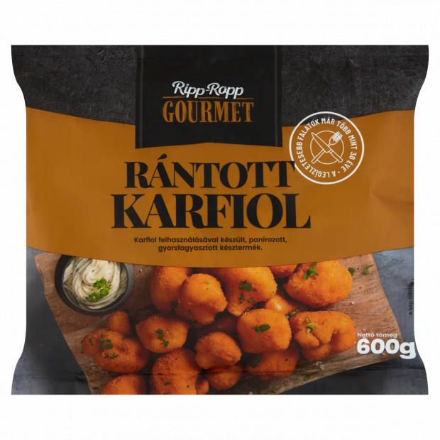 Ripp-Ropp Gourmet gyorsfagyasztott rántott karfiol 600 g