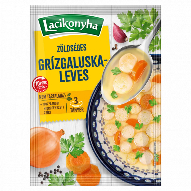 Lacikonyha zöldséges grízgaluskaleves 40 g