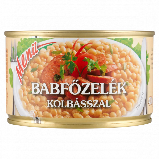 Menü babfőzelék kolbásszal 400 g