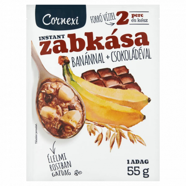 Cornexi instant zabkása banánnal + csokoládéval 55 g