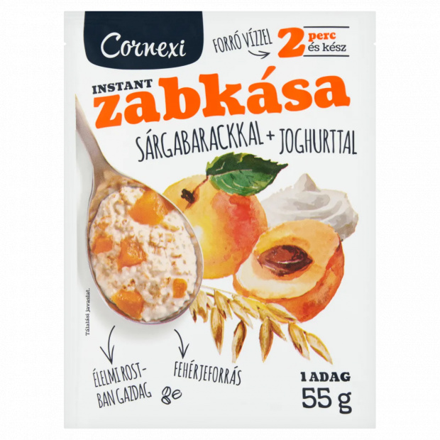 Cornexi instant zabkása sárgabarackkal + joghurttal 55 g
