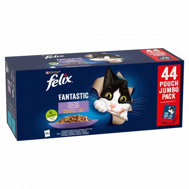 Purina Felix Fantastic házias válogatás nedves macskaeledel 44 x 85 g