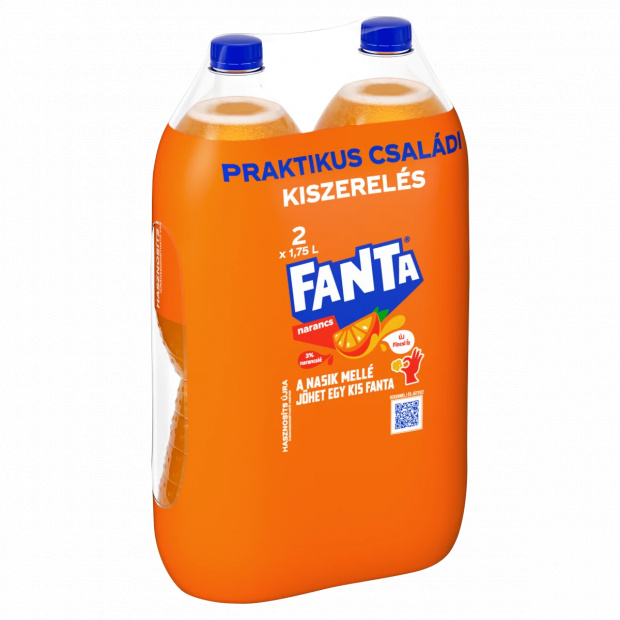 Fanta szénsavas narancsízű üdítőital 2 x 1,75 l