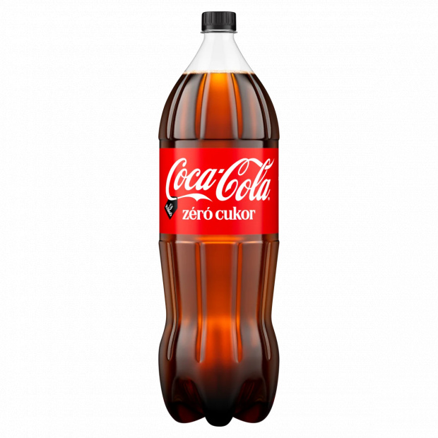 Coca-Cola zéró cukor colaízű energiamentes szénsavas üdítőital édesítőszerekkel 2,25 l
