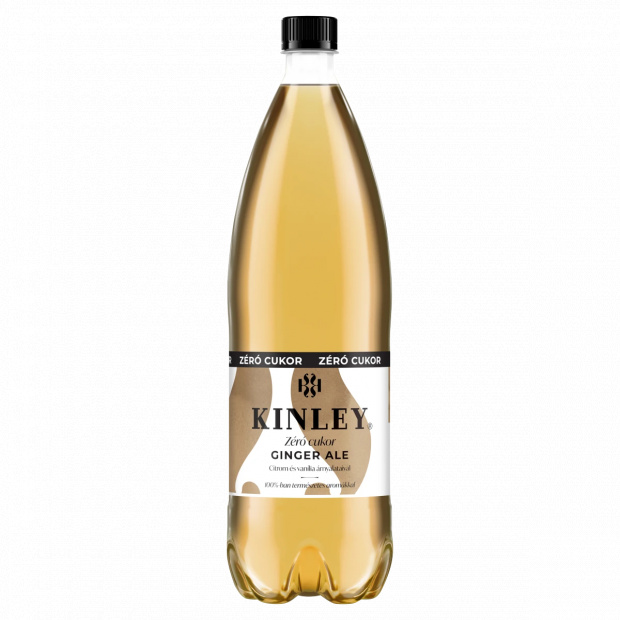 Kinley Ginger Ale Zéró cukor energiamentes szénsavas üdítőital édesítőszerekkel 1,5 l