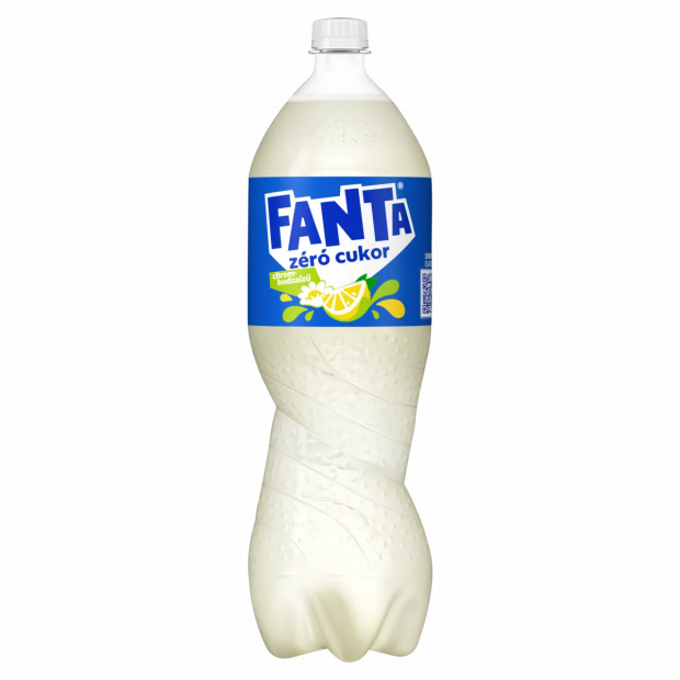 Fanta zéró cukor citrom- és bodzaízű energiamentes szénsavas üdítőital édesítőszerekkel 1,75 l
