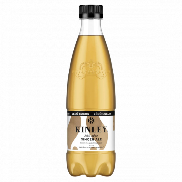 Kinley Ginger Ale Zéró cukor energiamentes szénsavas üdítőital édesítőszerekkel 500 ml