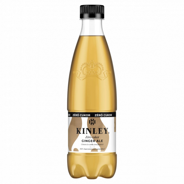 Kinley Ginger Ale Zéró cukor energiamentes szénsavas üdítőital édesítőszerekkel 500 ml Kinley Ginger Ale Zéró cukor energiamentes szénsavas üdítőital édesítőszerekkel 500 ml