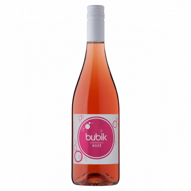 Bubik Dunántúli Rozé Cuvée száraz rozé gyöngyöző bor 11,5% 750 ml