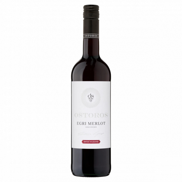 Ostorosbor Egri Merlot classicus száraz vörösbor 13% 750 ml Ostorosbor Egri Merlot classicus száraz vörösbor 13% 750 ml