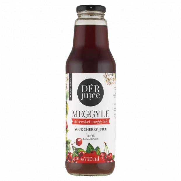 DÉR Juice 100% meggylé derecskei meggyből 750 ml 