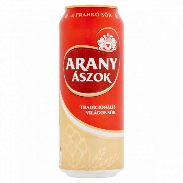 Arany Ászok tradicionális világos sör 4,3% 0,5 l