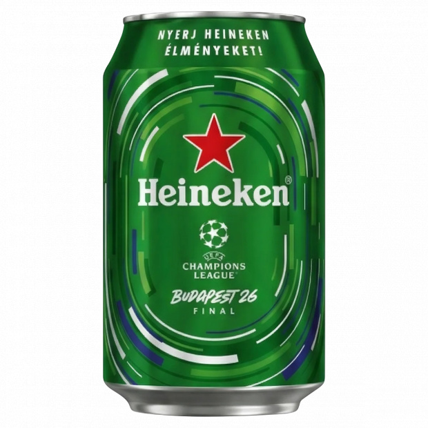 Heineken minőségi világos sör 5% 0,33 l
