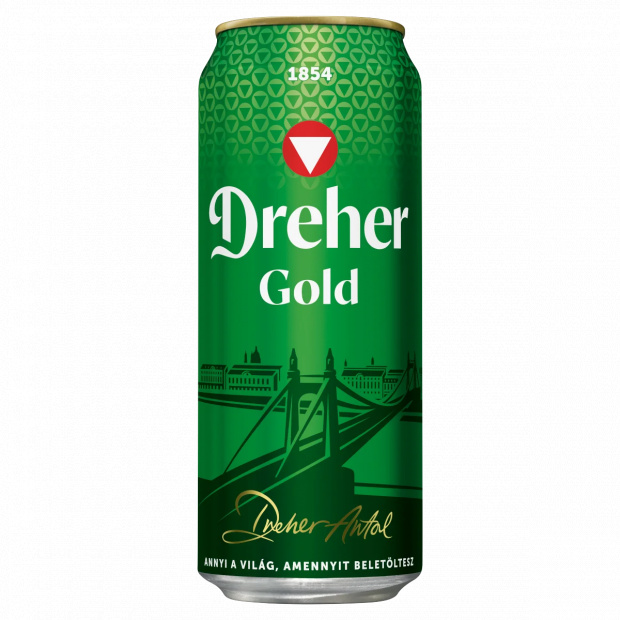 Dreher Gold minőségi világos sör 5% 0,5 l