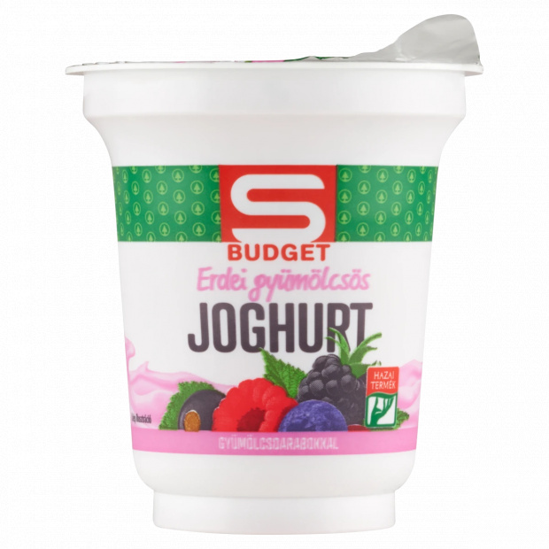 S-Budget erdei gyümölcsös joghurt gyümölcsdarabokkal 150 g