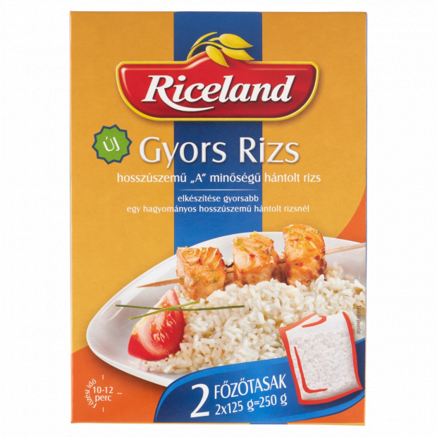 Riceland Gyors Rizs \"A\" minőségű hosszúszemű hántolt rizs 2 x 125 g (250 g)