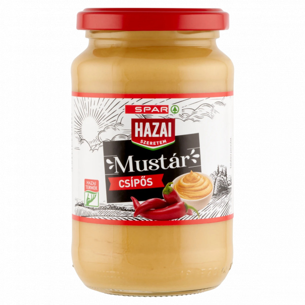 SPAR Hazai Szeretem csípős mustár 350 g