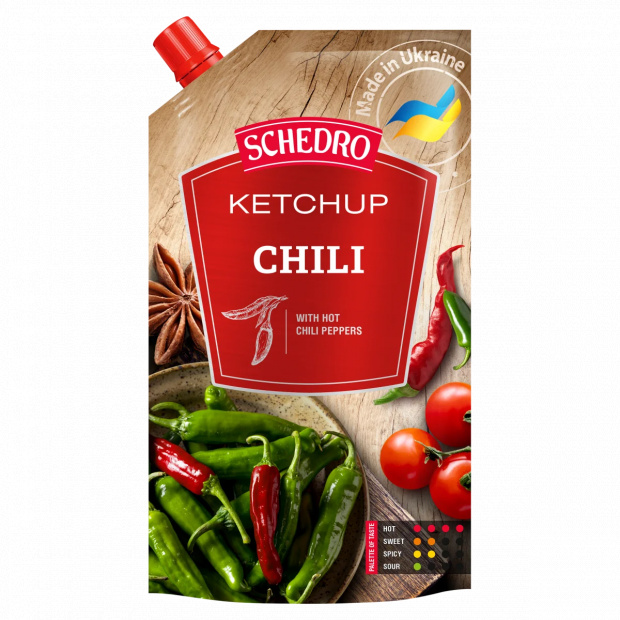 Schedro paradicsom ketchup chilis ízesítéssel 250 g