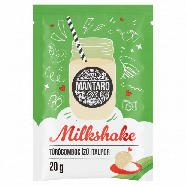 Mantaro Milkshake túrógombóc ízű italpor 20 g Mantaro Milkshake túrógombóc ízű italpor 20 g