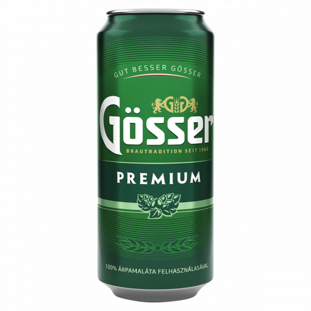 Gösser Premium minőségi világos sör 5% 500 ml