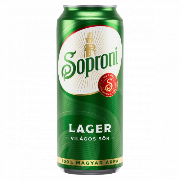 Soproni Lager világos sör 4,5% 500 ml 