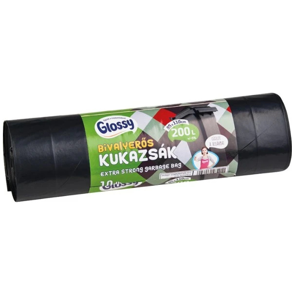 GLOSSY SZEMETESZSÁK 200L 10DB