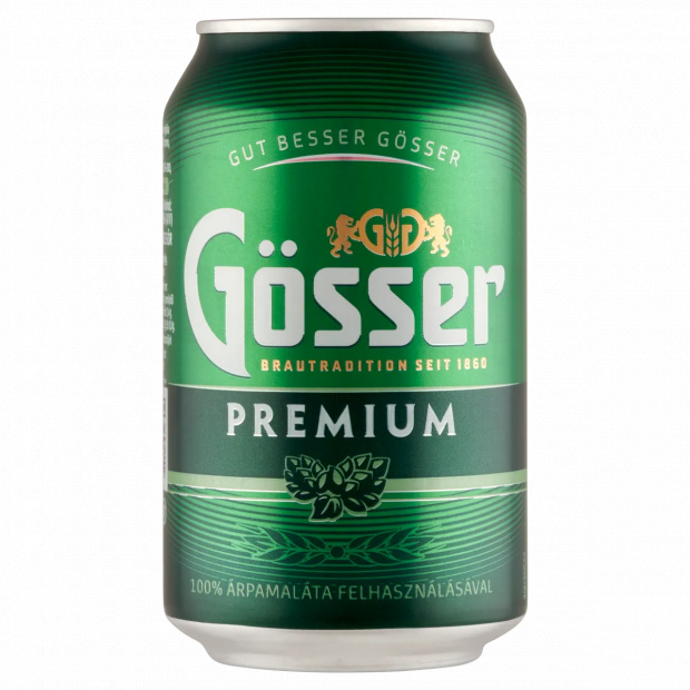 Gösser Premium minőségi világos sör 5% 330 ml 