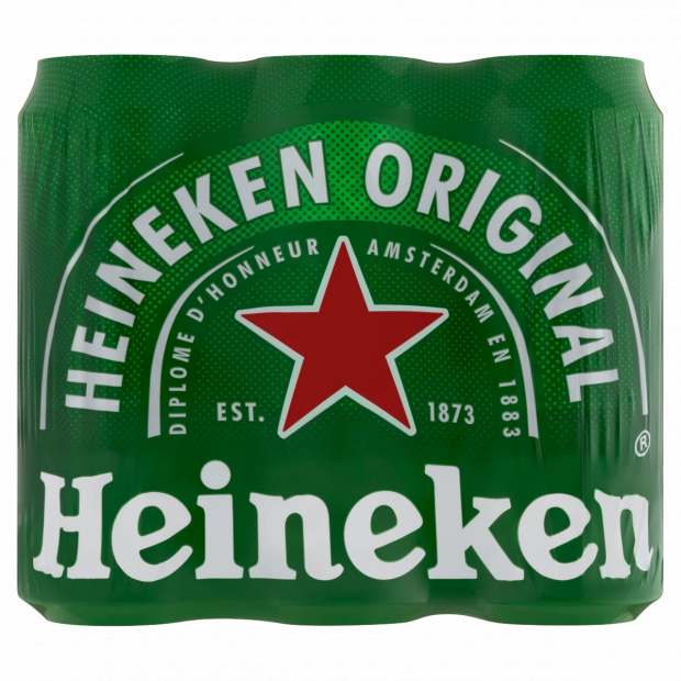 Heineken minőségi világos sör 5% 6 x 0,5 l Heineken minőségi világos sör 5% 6 x 0,5 l