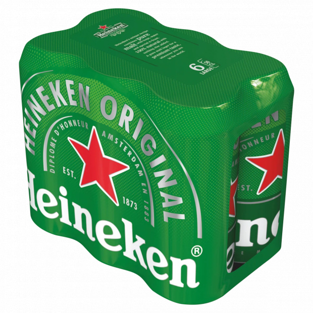 Heineken Original minőségi világos sör 5% 6 x 0,5 l
