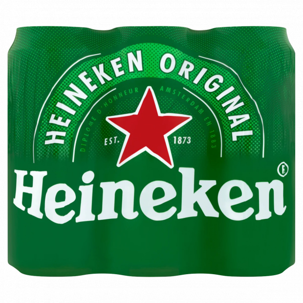 Heineken Original minőségi világos sör 5% 6 x 0,5 l