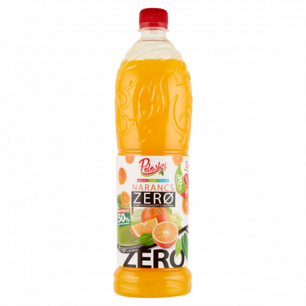 Pölöskei Zero narancs ízű szörp édesítőszerekkel 1 l