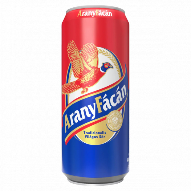 Arany Fácán tradicionális világos sör 4% 500 ml Arany Fácán tradicionális világos sör 4% 500 ml