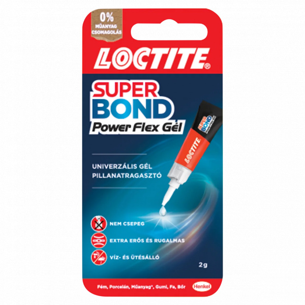 Loctite Super Bond Power Flex Gél univerzális gél pillanatragasztó 2 g