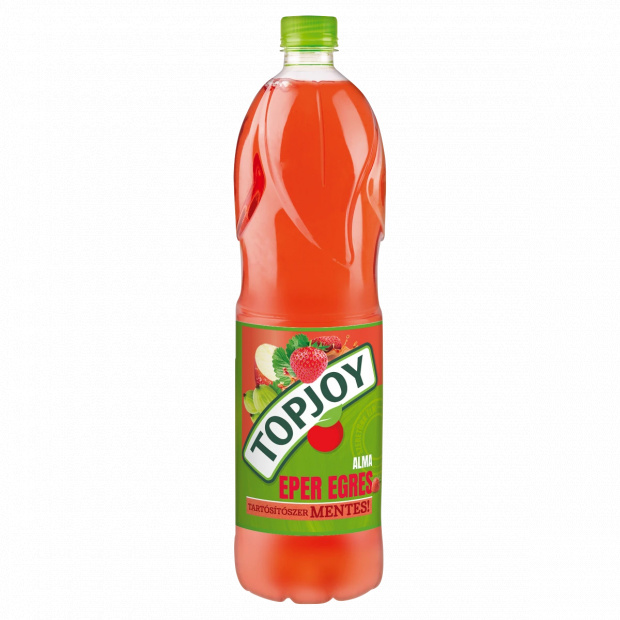 Topjoy szénsavmentes alma-eper-egres ital 1,5 l Topjoy szénsavmentes alma-eper-egres ital 1,5 l