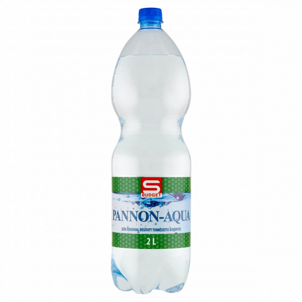 S-Budget Pannon-Aqua szén-dioxiddal dúsított természetes ásványvíz 2 l