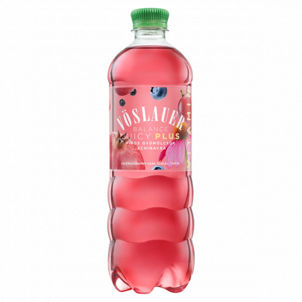 Vöslauer Balance Juicy Plus bogyós gyümölcs és echinacea ízű szénsavas üdítőital 0,75 l