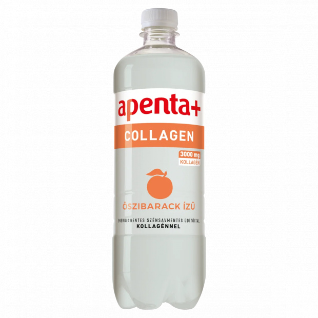 Apenta+ Collagen őszibarack ízű energiamentes szénsavmentes üdítőital kollagénnel 750 ml