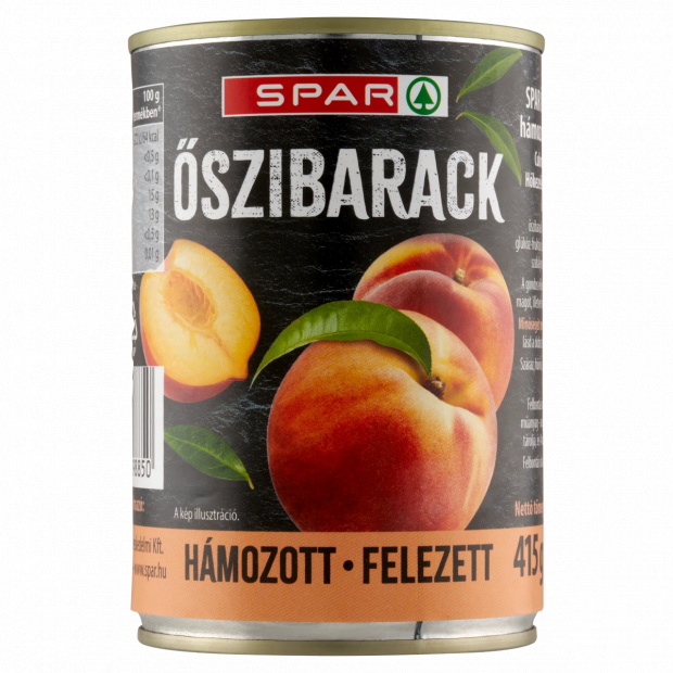 SPAR hámozott, felezett őszibarack 415 g SPAR hámozott, felezett őszibarack 415 g
