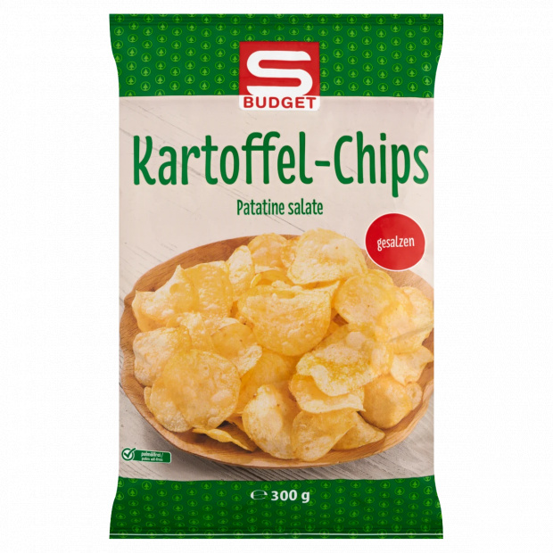 S-Budget sós burgonyachips 300 g S-Budget sós burgonyachips 300 g