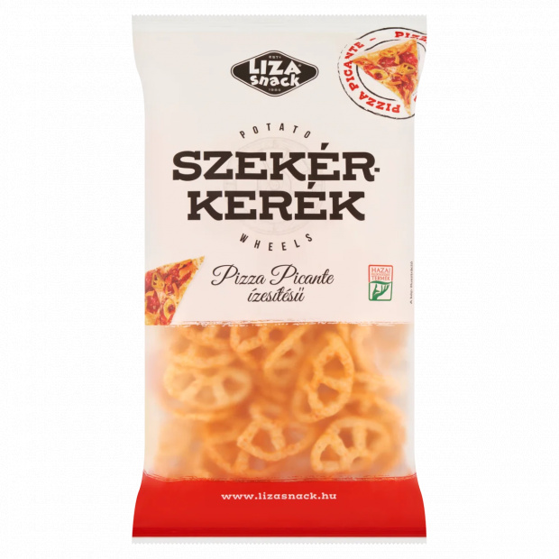 Liza Snack Szekérkerék pikáns pizza ízesítésű burgonyasnack 40 g