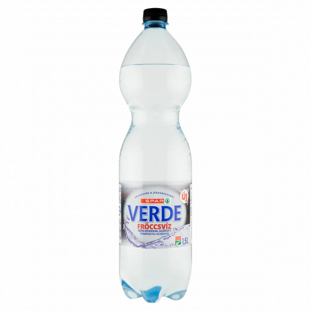 SPAR Verde Fröccsvíz szén-dioxiddal dúsított természetes ásványvíz 1,5 l