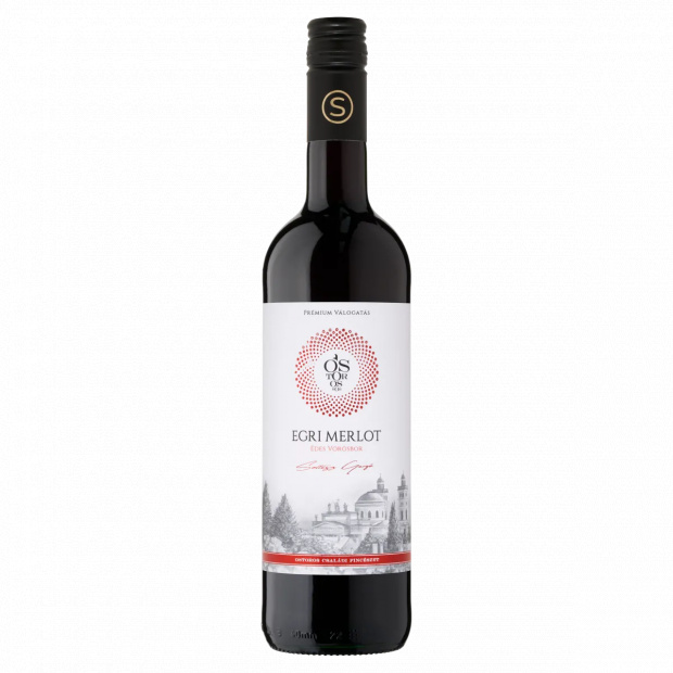 Ostorosbor Egri Merlot classicus édes vörösbor 11,5% 750 ml